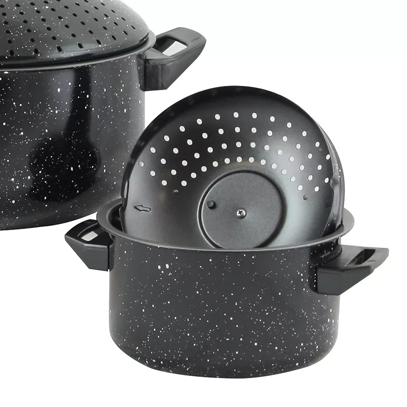 Gibson Home Casselman 4 Piece Nonstick Pasta Pot Set with Bakelite Handle/Knob