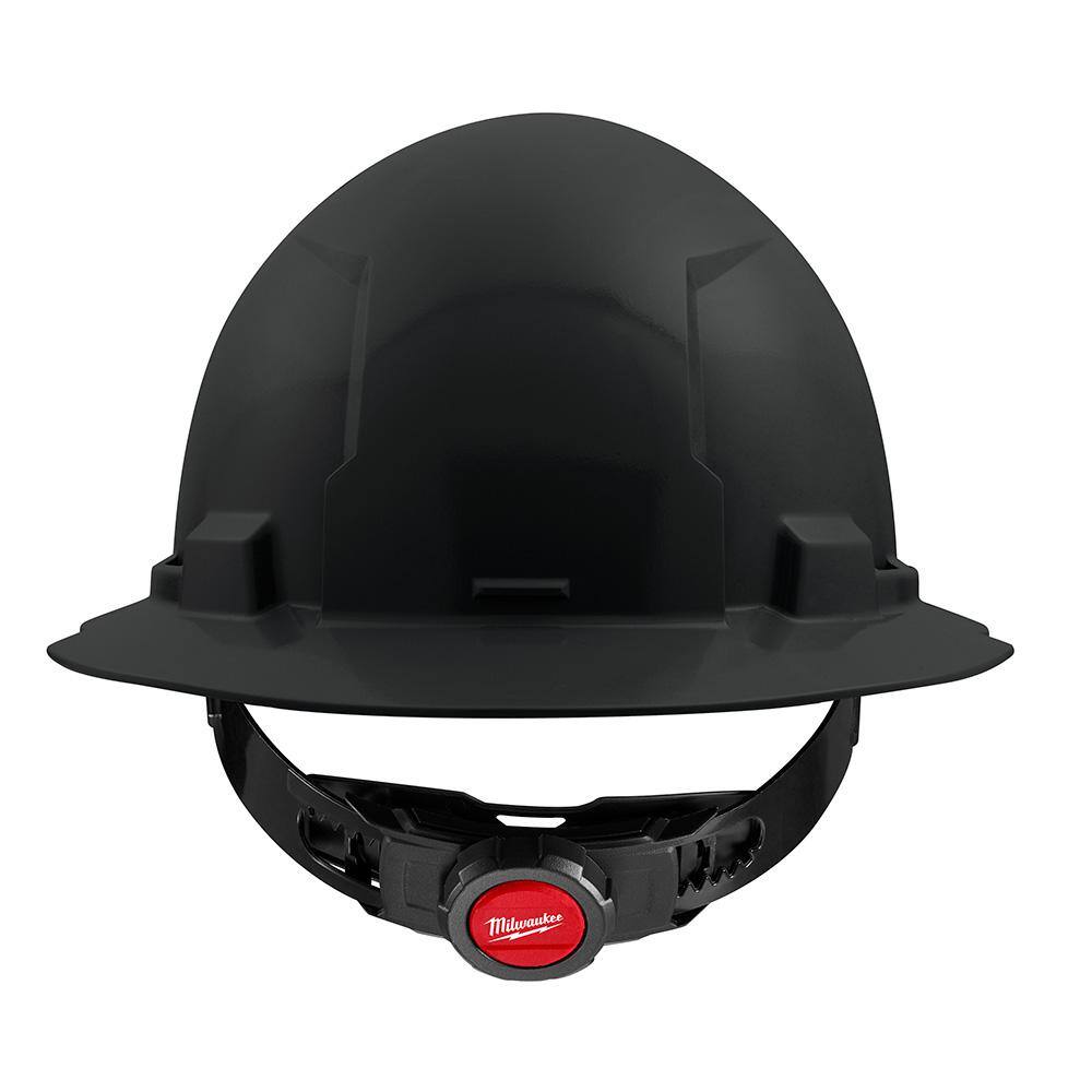 MW BOLT Black Type 1 Class E Full Brim Non-Vented Hard Hat with 4 Point Ratcheting Suspension 48-73-1111