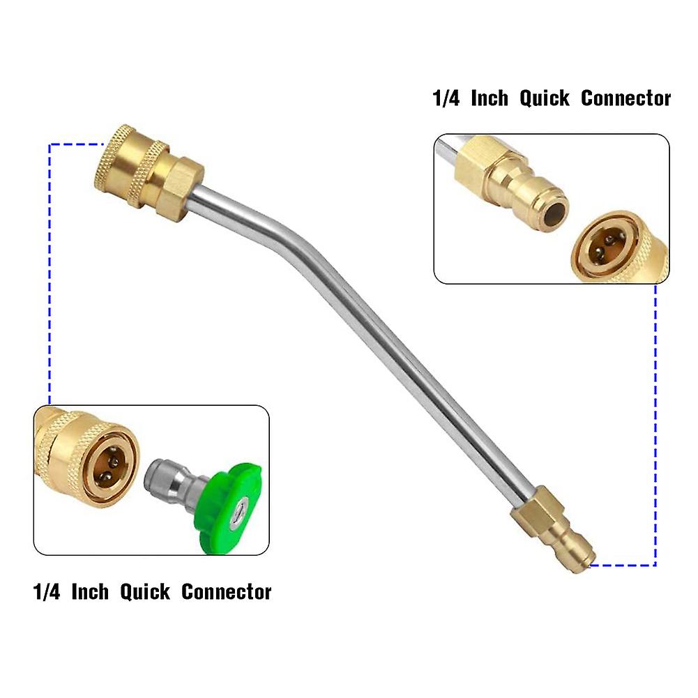 4000 Psi High Pressure Washer Cleaner 7 Inch Extension Replacement Wand With 5 Nozzle Tips M22 Fitting 3/8'' Quick Connect