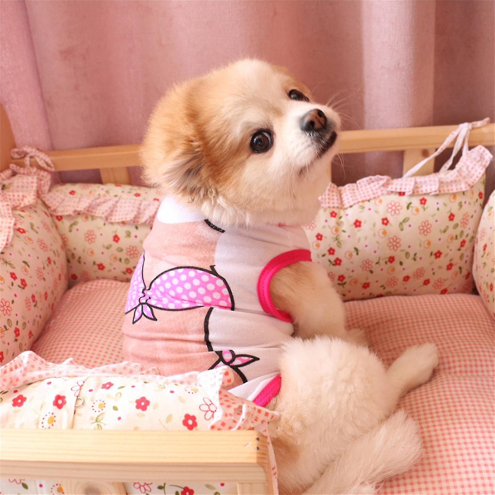 Fashion Dog Pet Puppy Pectoralis Bikini Sleeveless Clothes Vest Apparel Gift Yuanxi