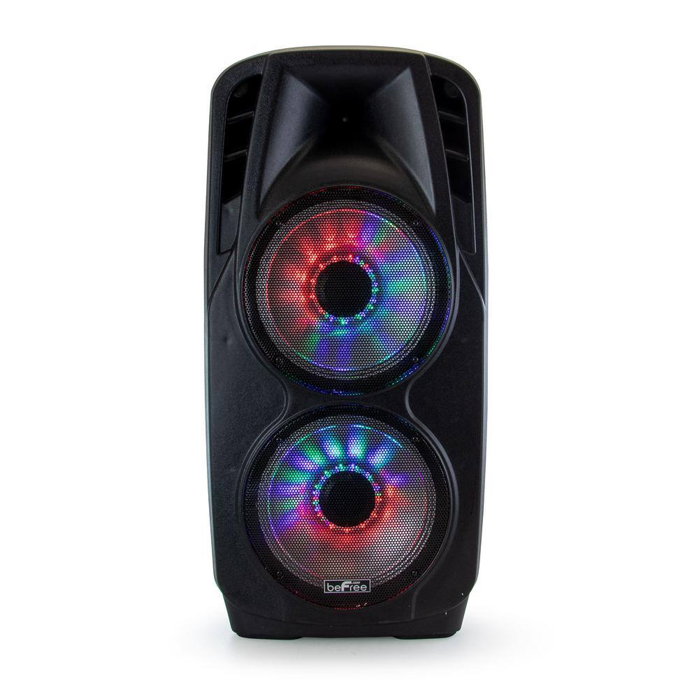 BEFREE SOUND Double 12 in. Subwoofer Portable Bluetooth Party PA Speaker 98595831M