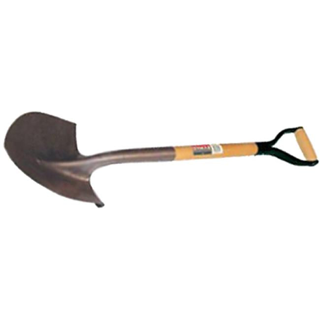 Seymour Manufacturing 49831 D-Handle Round Point Shovel with 26 in. Hardwood Handle & Steel D-Grip