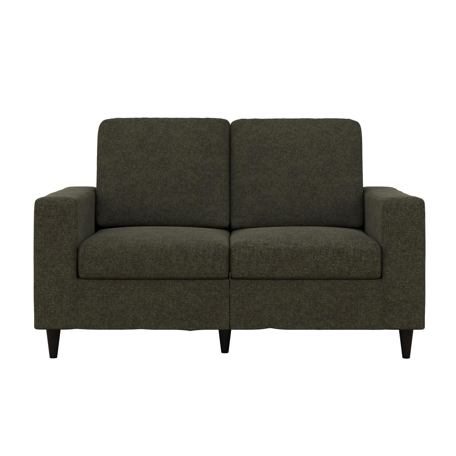 DHP Cooper Loveseat， Gray Linen