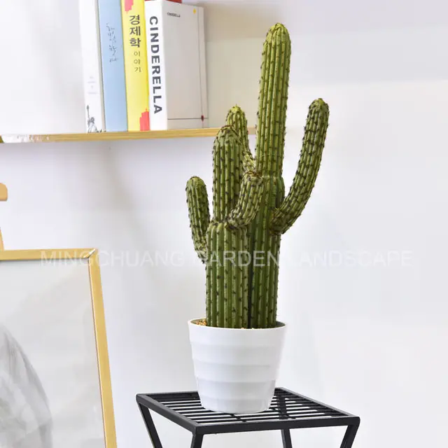 Garden supplies decoration home office artificial cactus plant Plastic saguaro succulent cactus plant artificial cactus plant