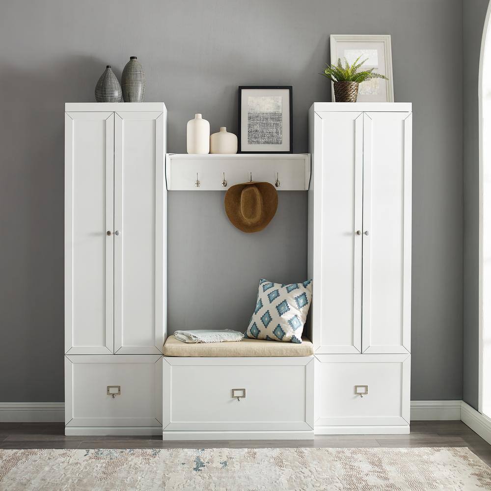 CROSLEY FURNITURE Harper White 4-Piece Entryway Set KF31015WH