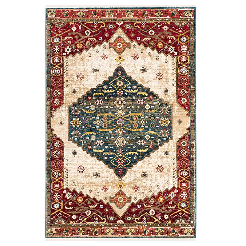 Safavieh Kashan Courtney Medallion Framed Rug