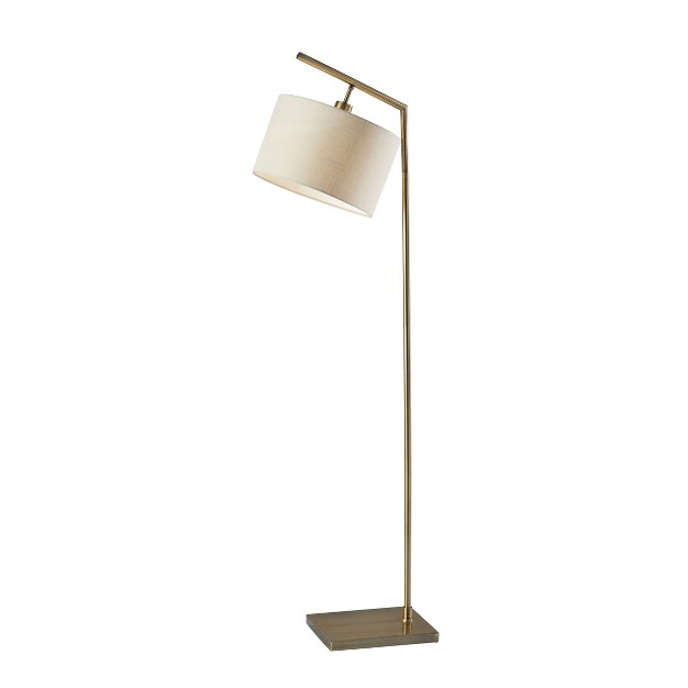 Reynolds Floor Lamp Antique Brass Adesso