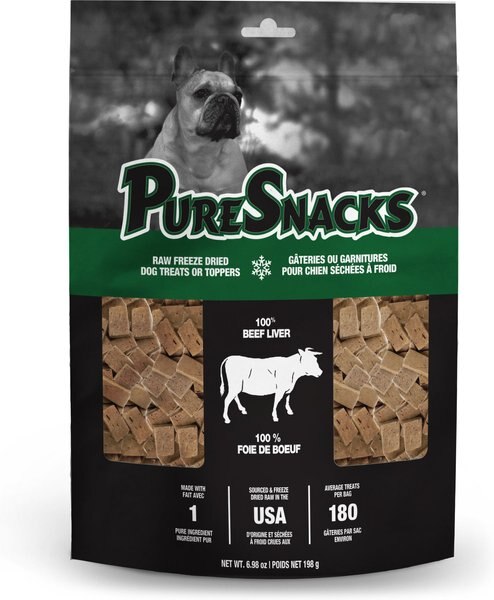 PureSnacks Beef Liver Freeze-Dried Dog Treats