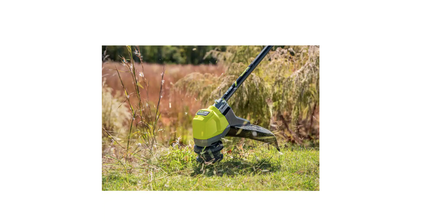 RYOBI RY402110VNM 40V HP Brushless Whisper Series 17 in. Cordless Battery Carbon Fiber Shaft String Trimmer w/ 6.0 Ah Battery and Charger