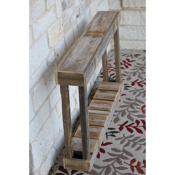 46-inch Rustic Distressed Reclaimed Wood Console Table