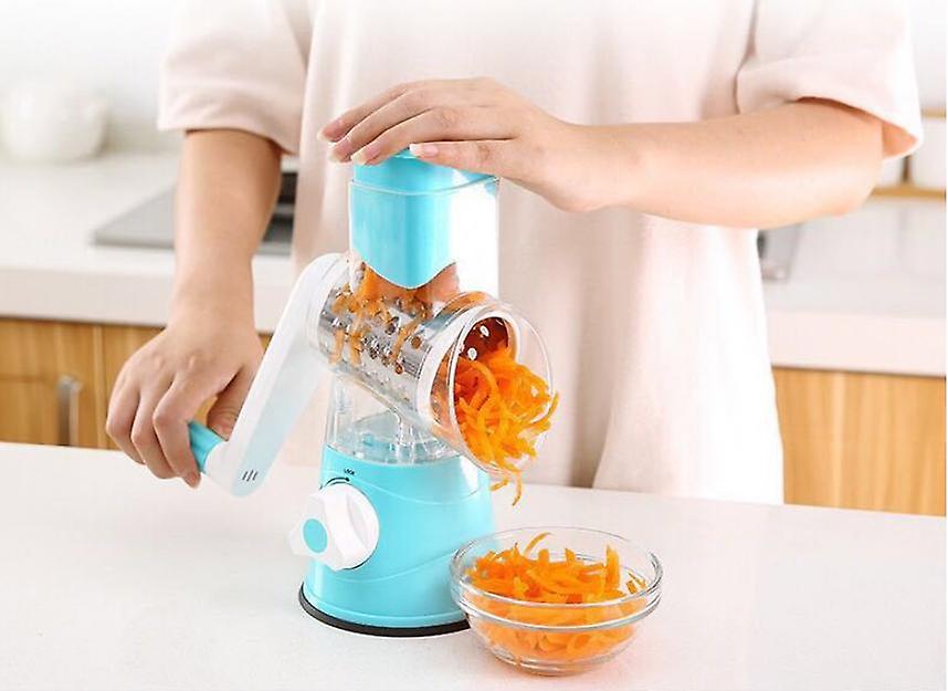 Kitchen Multifunction Vegetable Food Slicer Manual Rotary Drum Grater Chopper Multi-function Vegetable Cutting Machine