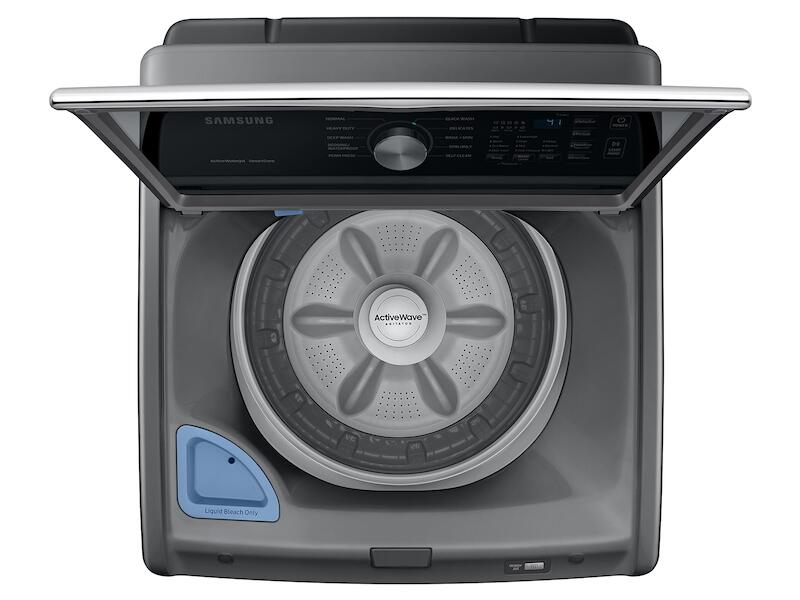 Samsung WA44A3405AP 4.4 Cu. Ft. Top Load Washer With Activewave™ Agitator And Active Waterjet In Platinum