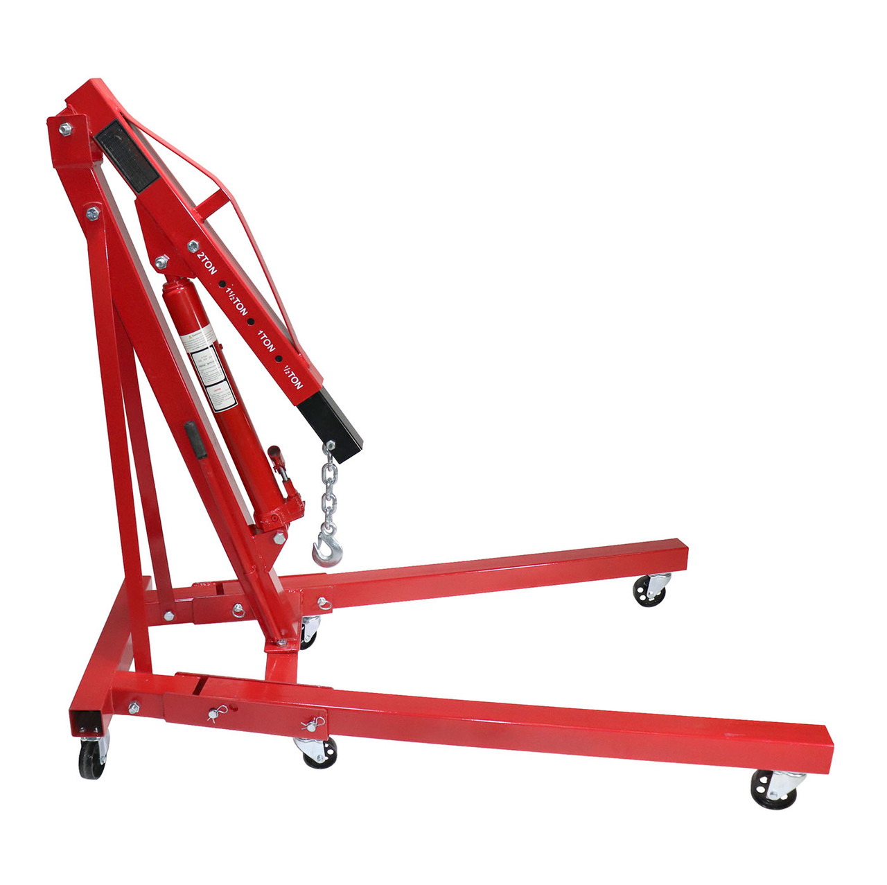 Dragway Tools 2 Ton Folding Hydraulic Engine Hoist Cherry Picker Shop