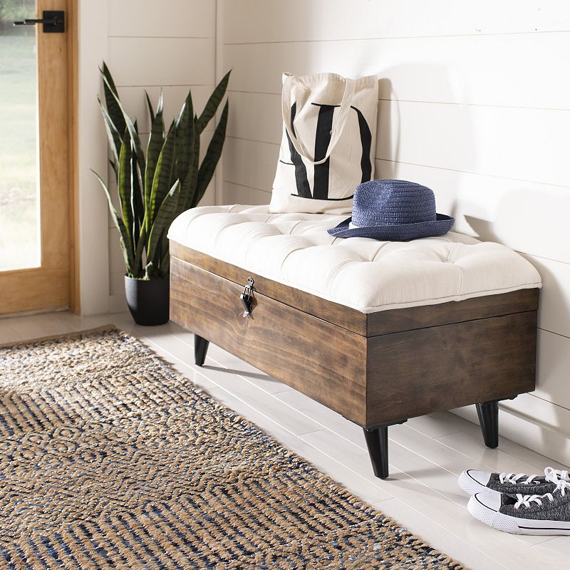 Safavieh Liam Tufted Storage Cocktail Ottoman