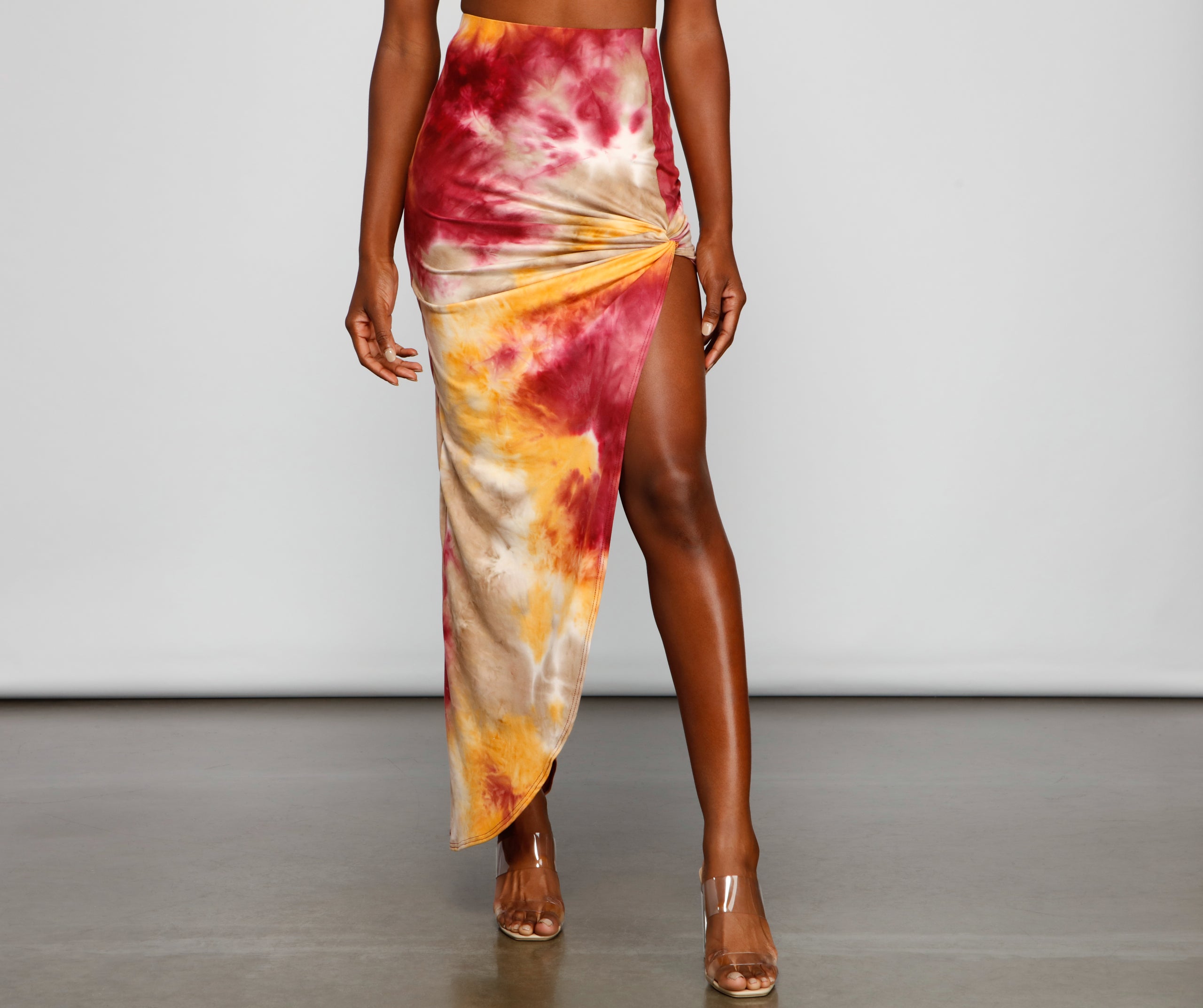 Golden Hour Tie-Dye Maxi Skirt