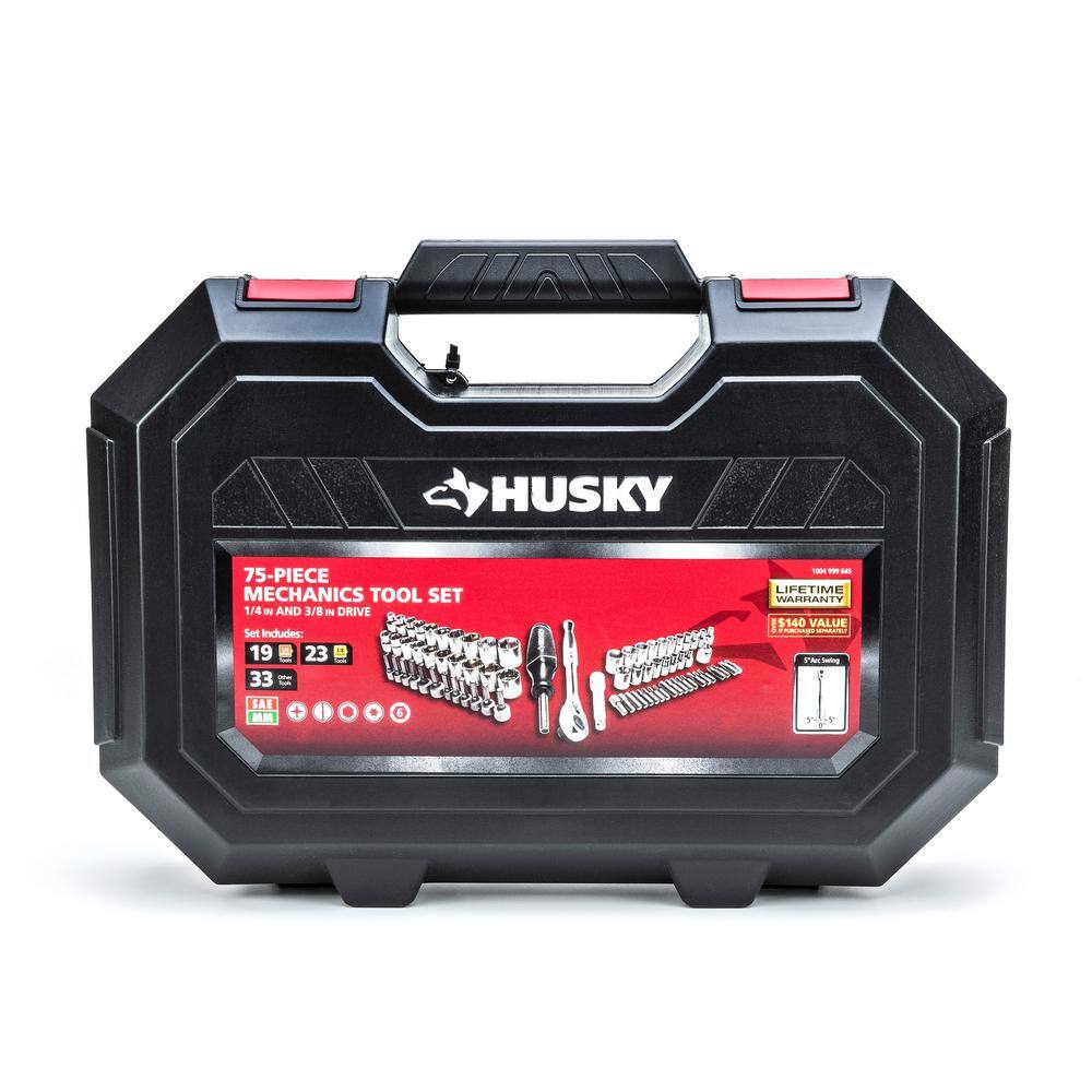 Husky Mechanics Tool Set (75-Piece) H75MTS