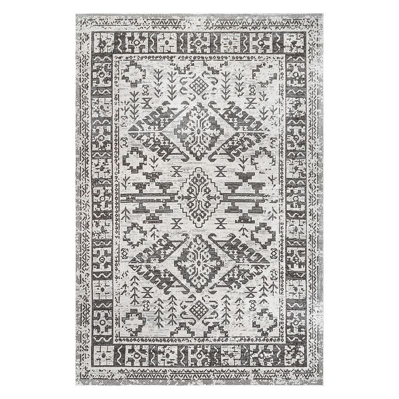 nuLoom Serena Machine Washable Distressed Traditional Area Rug