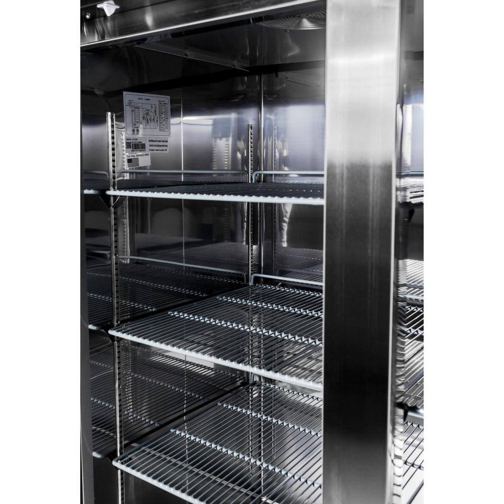 SABA 54 in. W 47 cu. ft. Freezerless Commercial Refrigerator in Stainless Steel S-47RR