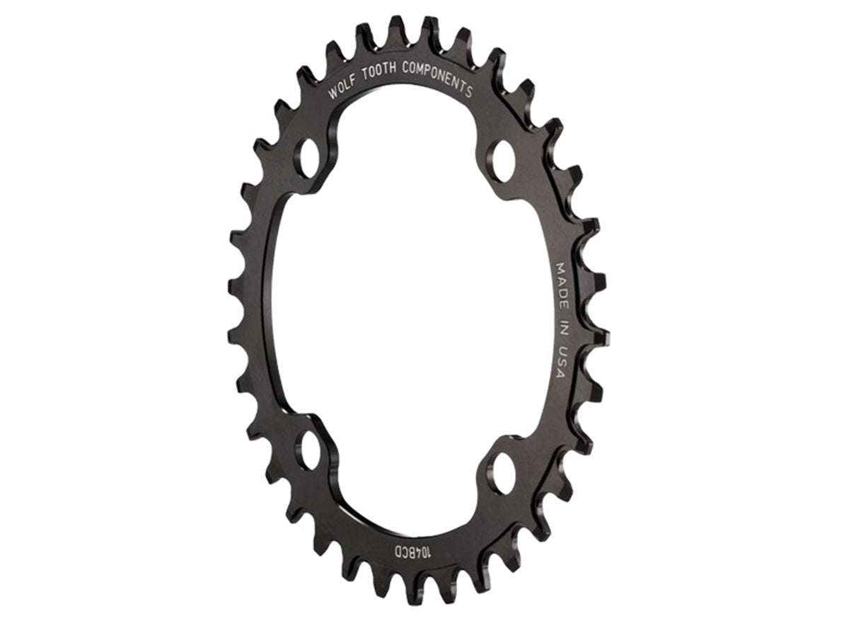 Wolf Tooth Components 104 BCD Chainring - Drop-Stop A - Black