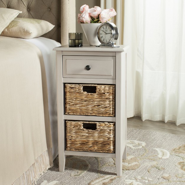 Everly Drawer Side Table Safavieh