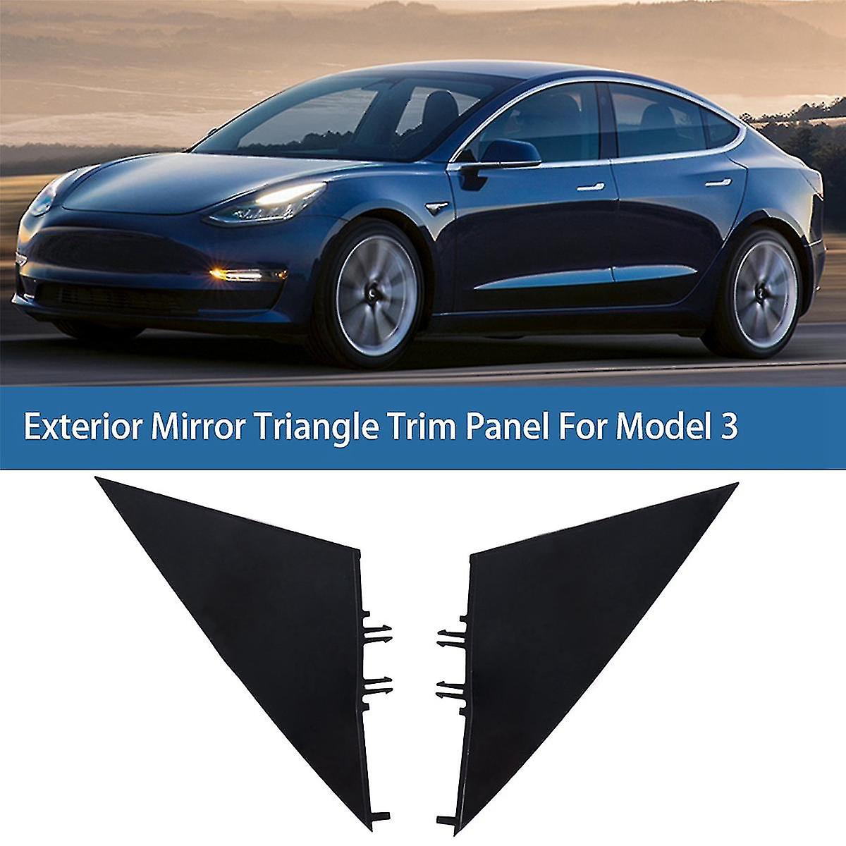 Car Exterior Mirror Triangle Panel Panel Black Paint Panel For