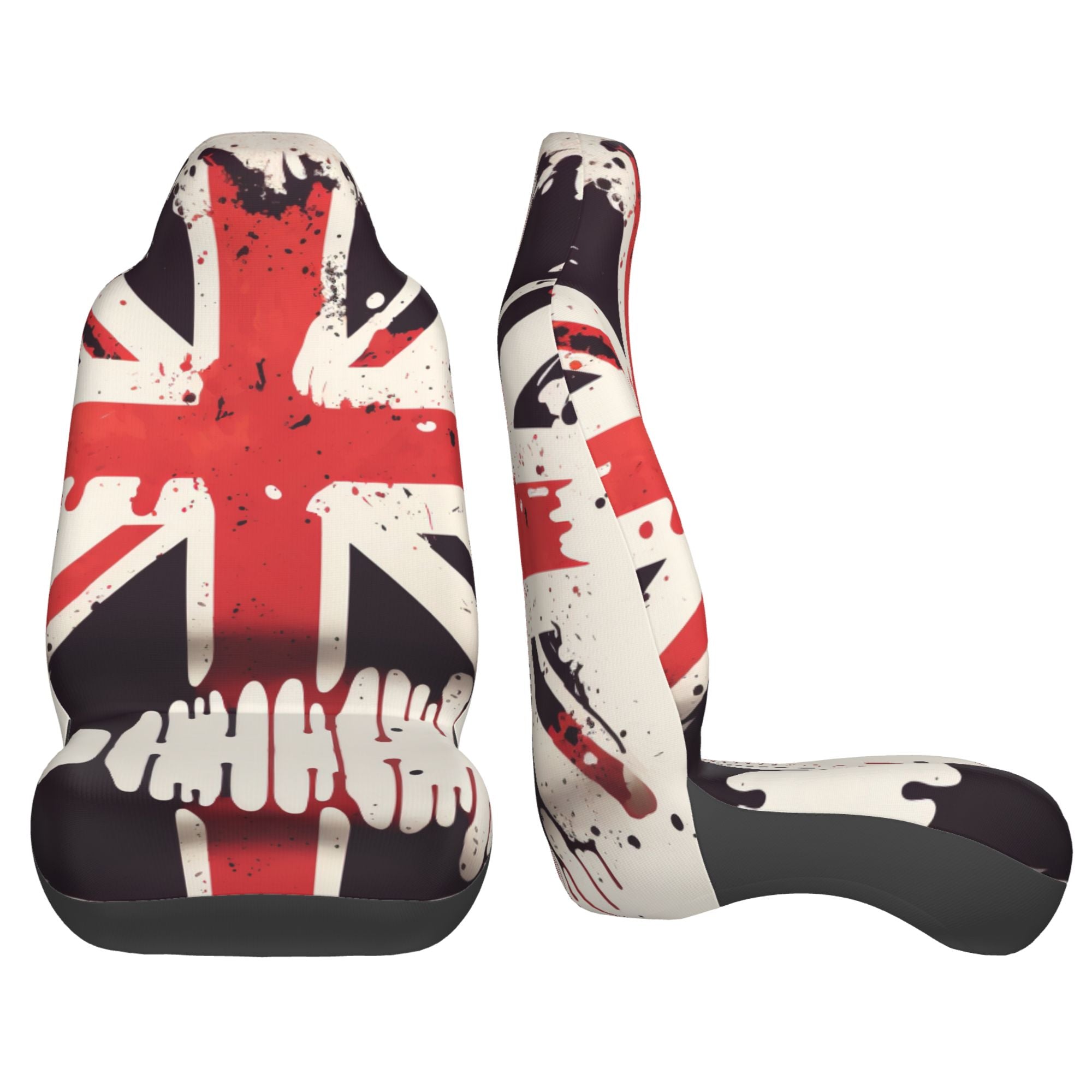 ZICANCN Car Seat Covers Front Seats Only，United Kingdom Flag Automotive Seat Covers Protectors for Cars Trucks Suv 2 Pack