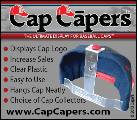 CAP CAPERS - The Ultimate Display For Baseball Caps - ROOKIE Starter Set ( 6 Pcs.) Ballcap Display; Rack for Caps; Wall Mounted Hat Rack; Baseball Cap Storage and Organization; Great for Cap Collectors