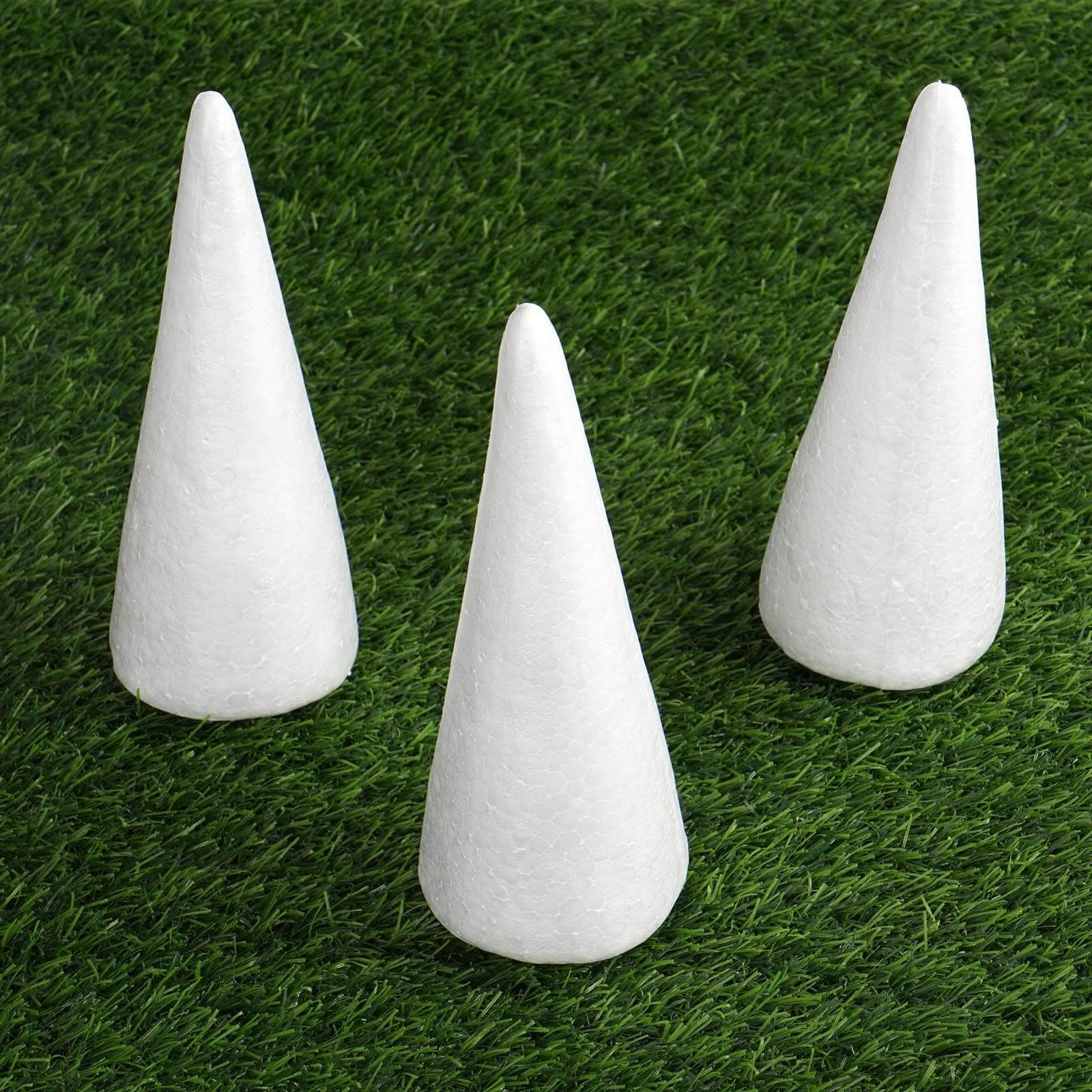 24 Pack White Styrofoam Cone, Foam Cone For DIY Crafts 6