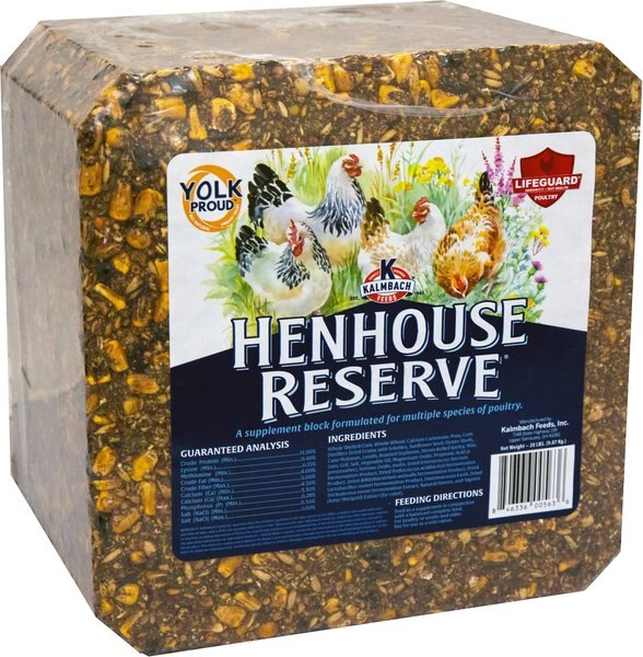 Kalmbach Feeds Henhouse Reserve Poultry Supplement， 20-lb block