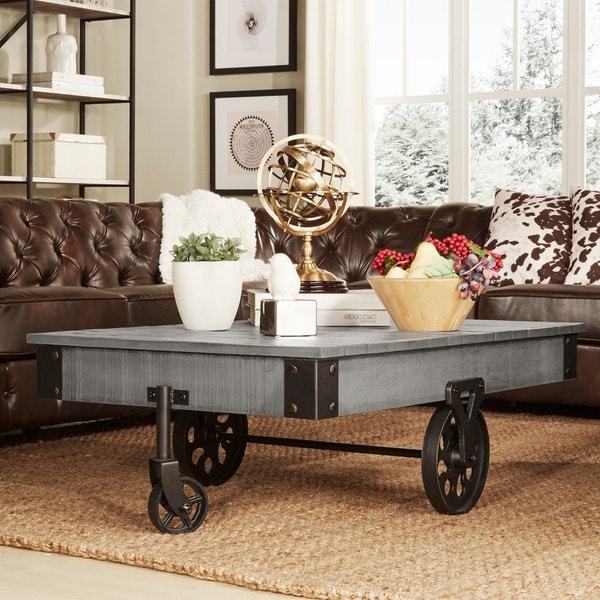 Myra Industrial and Rustic 47-inch Coffee Table by iNSPIRE Q Classic