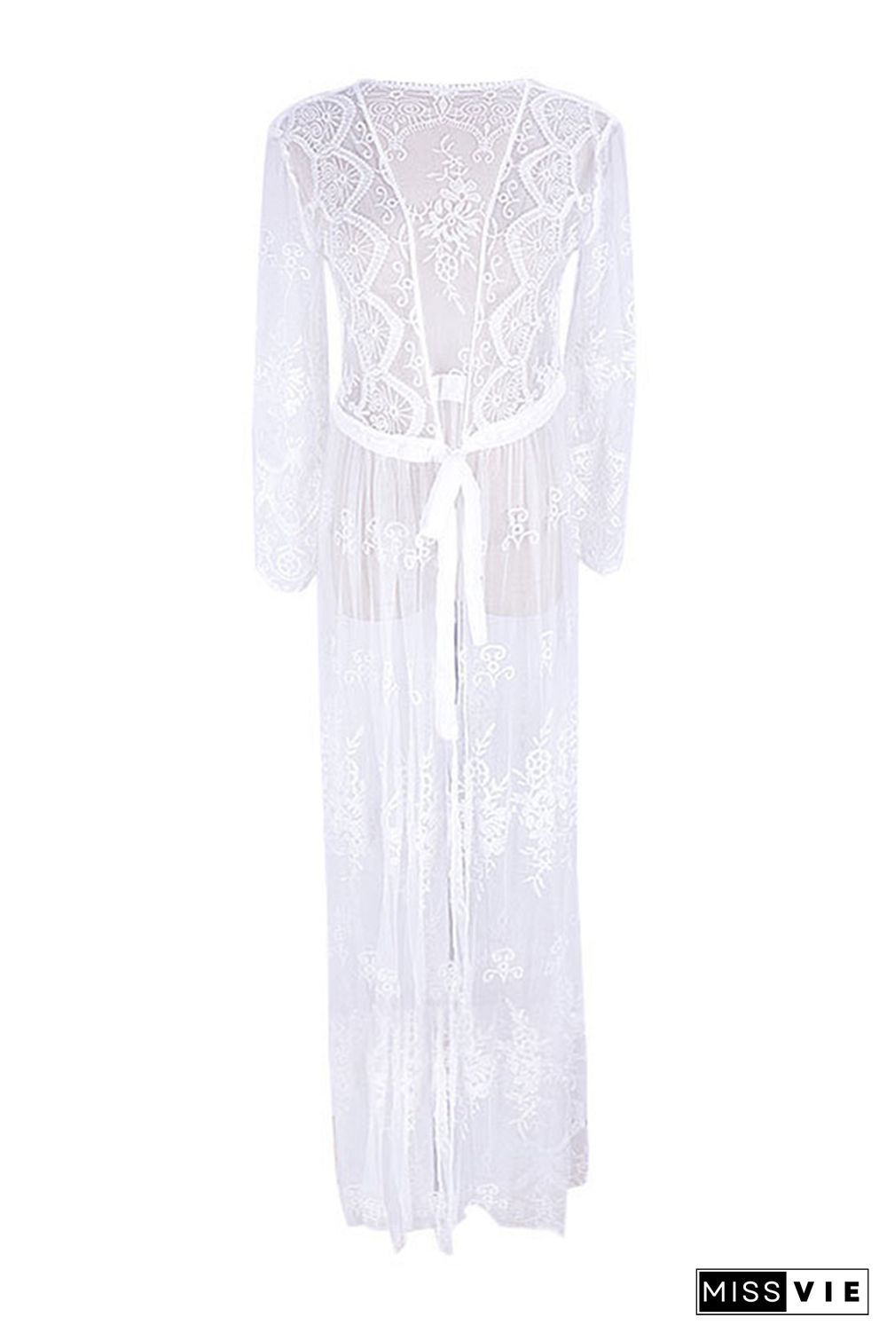 Lace Sheer Beach Cover Up Kimono