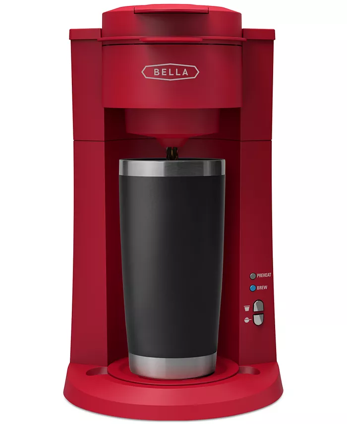 Bella 15 oz. Dual Brew Single Serve Coffee Maker with Auto Shutoff