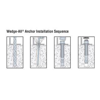 Simpson Strong-Tie Wedge-All 58 in. x 12 in. Mechanically Galvanized Expansion Anchor (10-Pack) WA62120MG