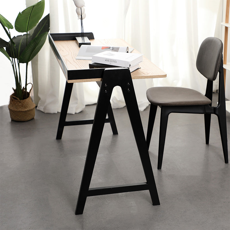 YARA Study Desk 118cm - Black & Natural