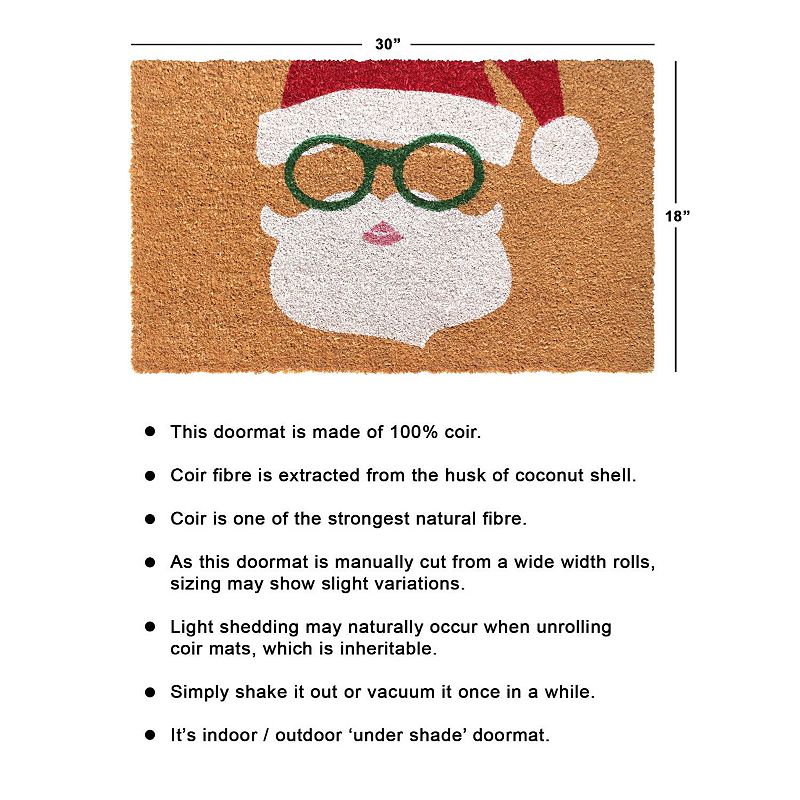 RugSmith Santa Doormat - 18'' x 30''