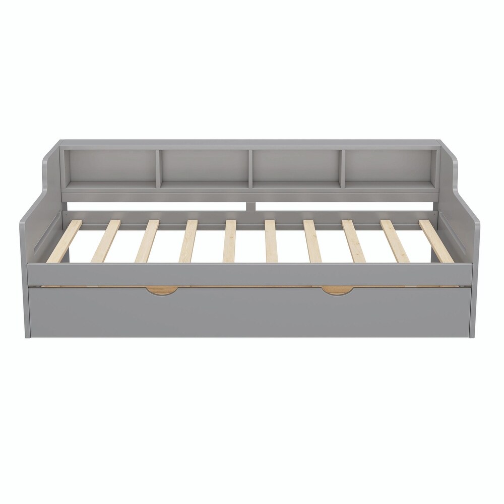 Twin Size Wooden Day Bed with Trundle