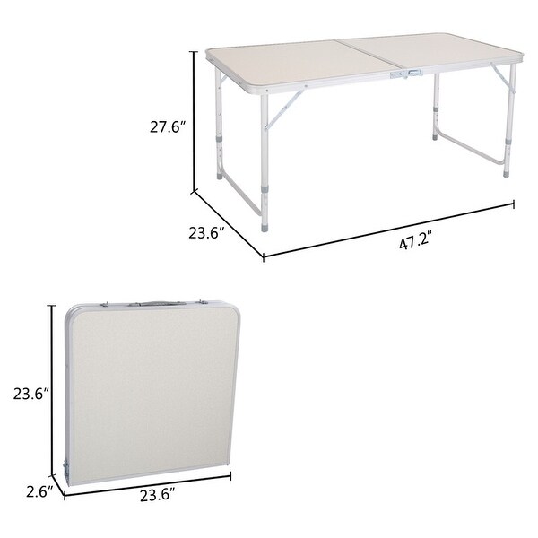 Outdoor Aluminum Picnic Party Camp Folding Dining Table