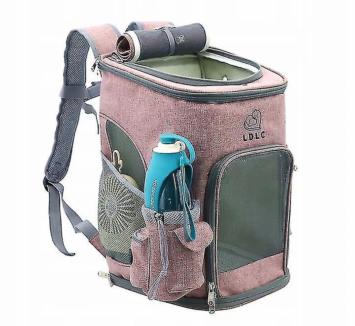 Portable Pet Backpack + ， With Foldable Anti- Mesh， ， Dog， Cat， Hi， Travel， Cam， Outdoor