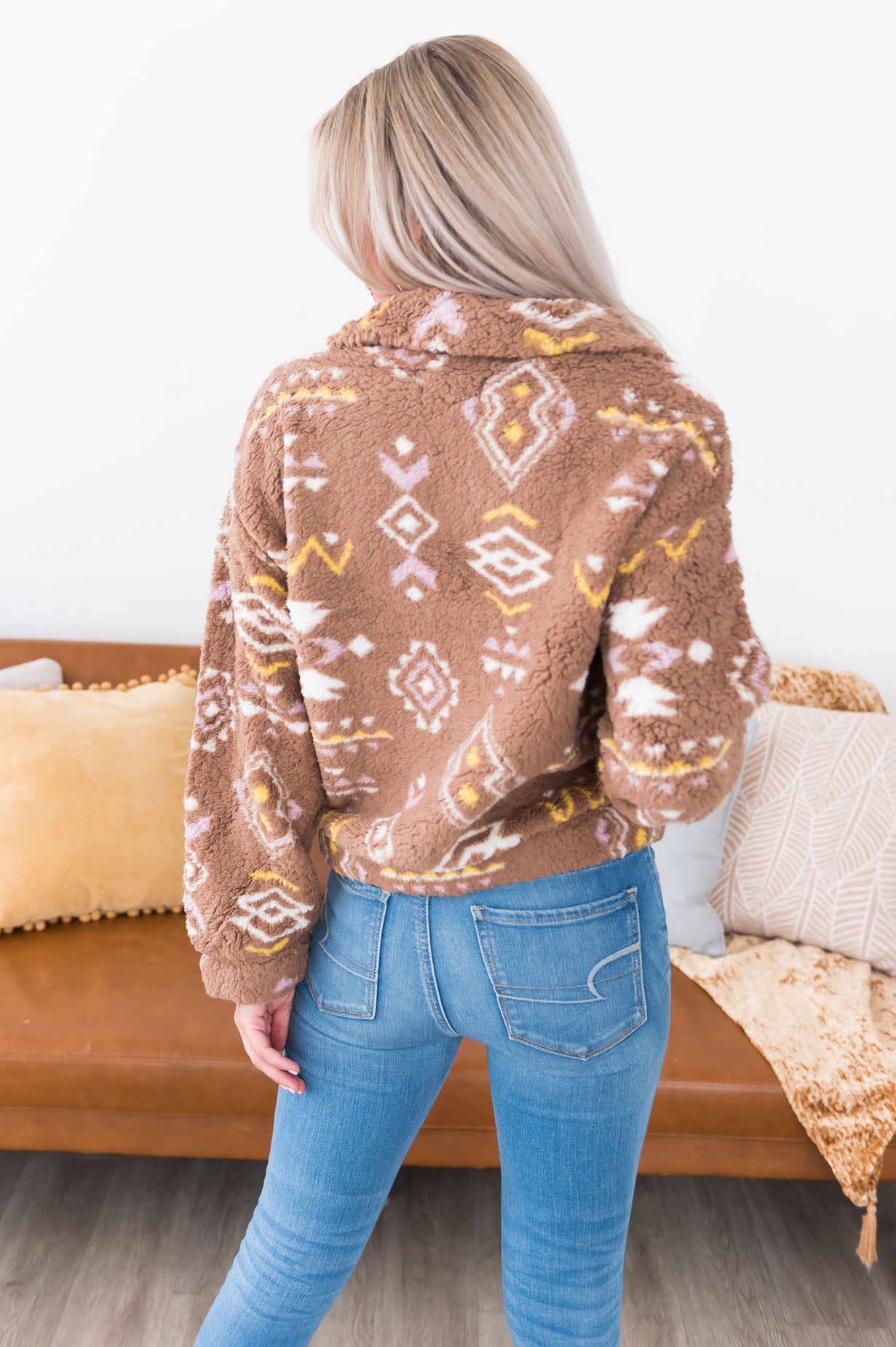 Staying Toasty Modest Aztec Pullover Sweater