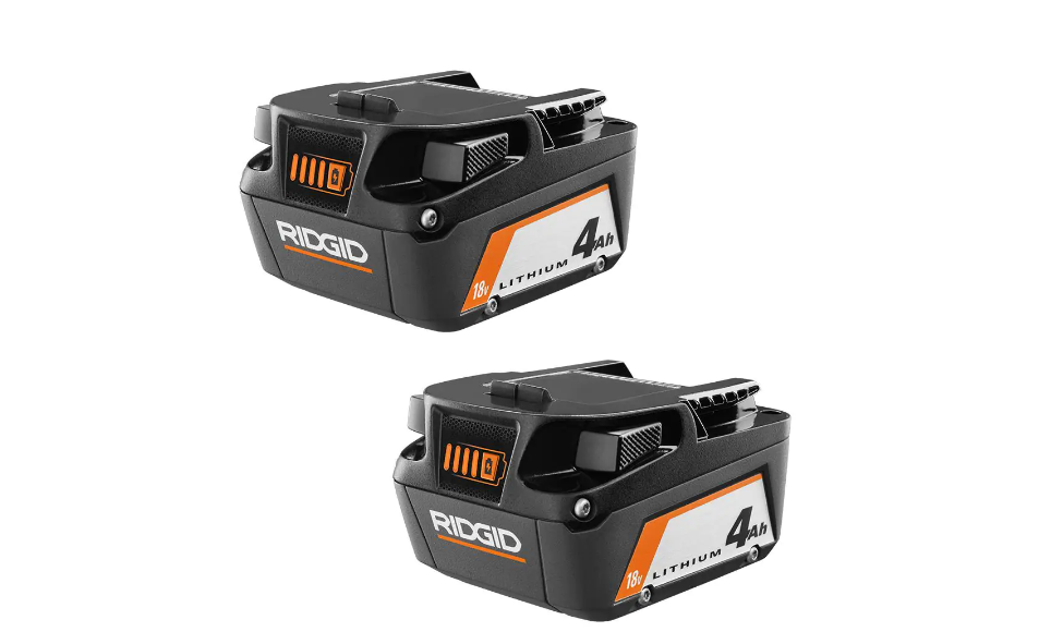 RIDGID AC87004P 18V Lithium-Ion 4.0 Ah Battery (2-Pack)