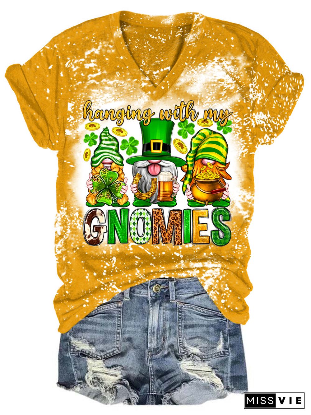 St. Patrick's Day Hanging With My Gnomies T-shirt