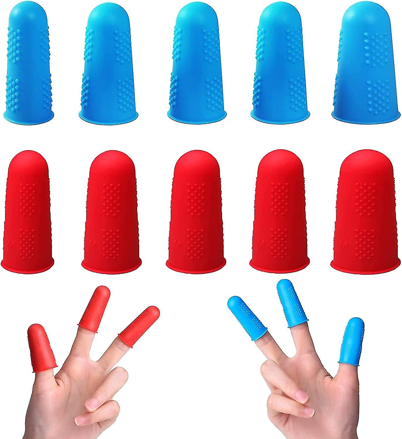 Silica Gel Finger Protection，10pcs Of 3 Sizes Silicone Finger Cots