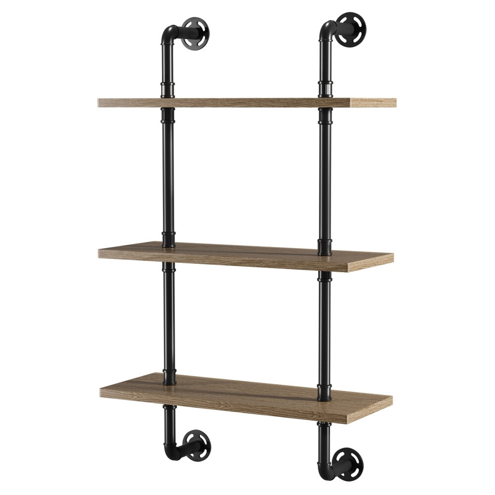 Leyva Rustic Floating Ladder Wall Shelf by Carbon Loft
