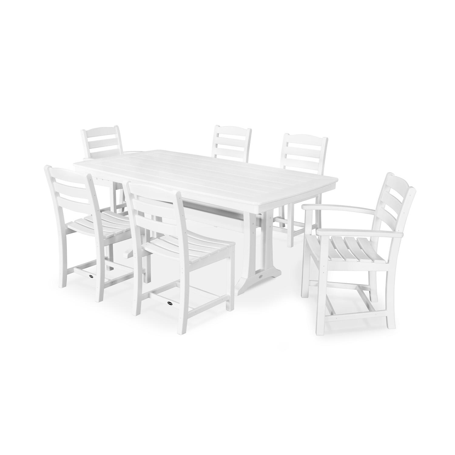 POLYWOOD La Casa Cafe 7 Piece Rectangular Dining Set