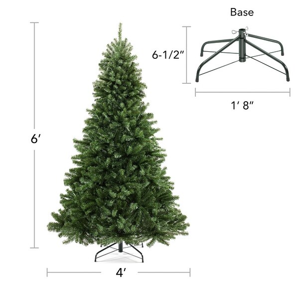 Realistic Green Spruce Artificial Christmas Tree with Stand