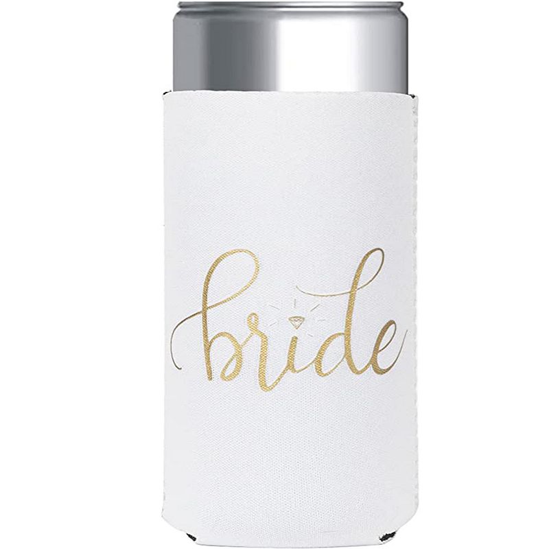 Women's  Bride Tribe and Bride Bachelorette Party Skinny Can Sleeves