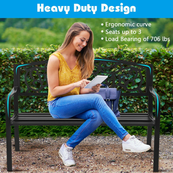 Costway 24365971 Outdoor Furniture Steel Frame Por...
