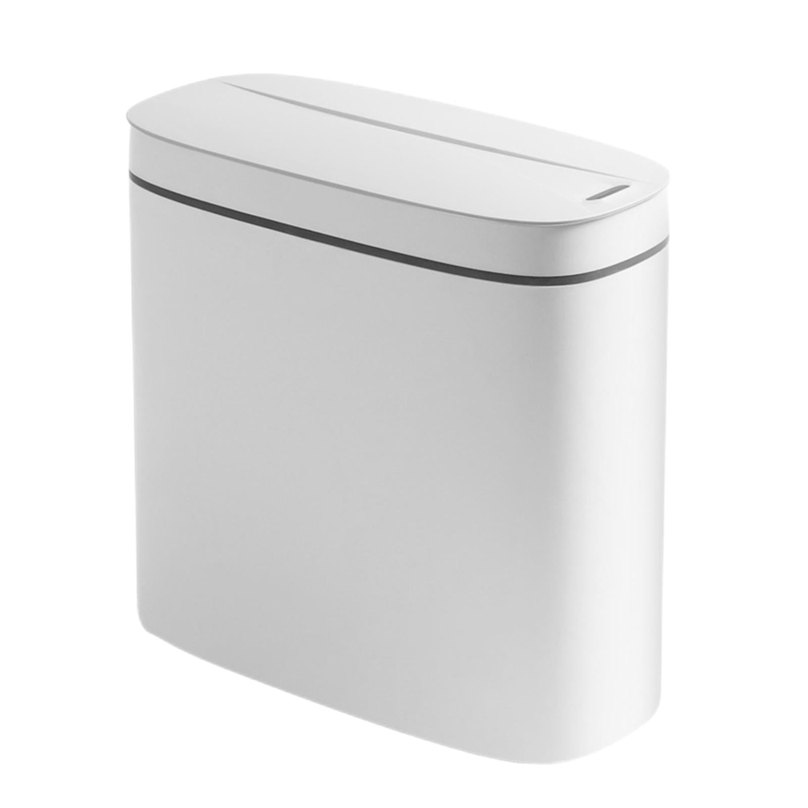 Touchless Motion Sensor Bathroom Trash Can， Automatic Garbage Kitchen IPX5 Waterproof Trash Bin for Office， Living Room， Bedroom