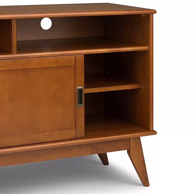 Simpli Home Draper Mid-Century Tall TV Stand