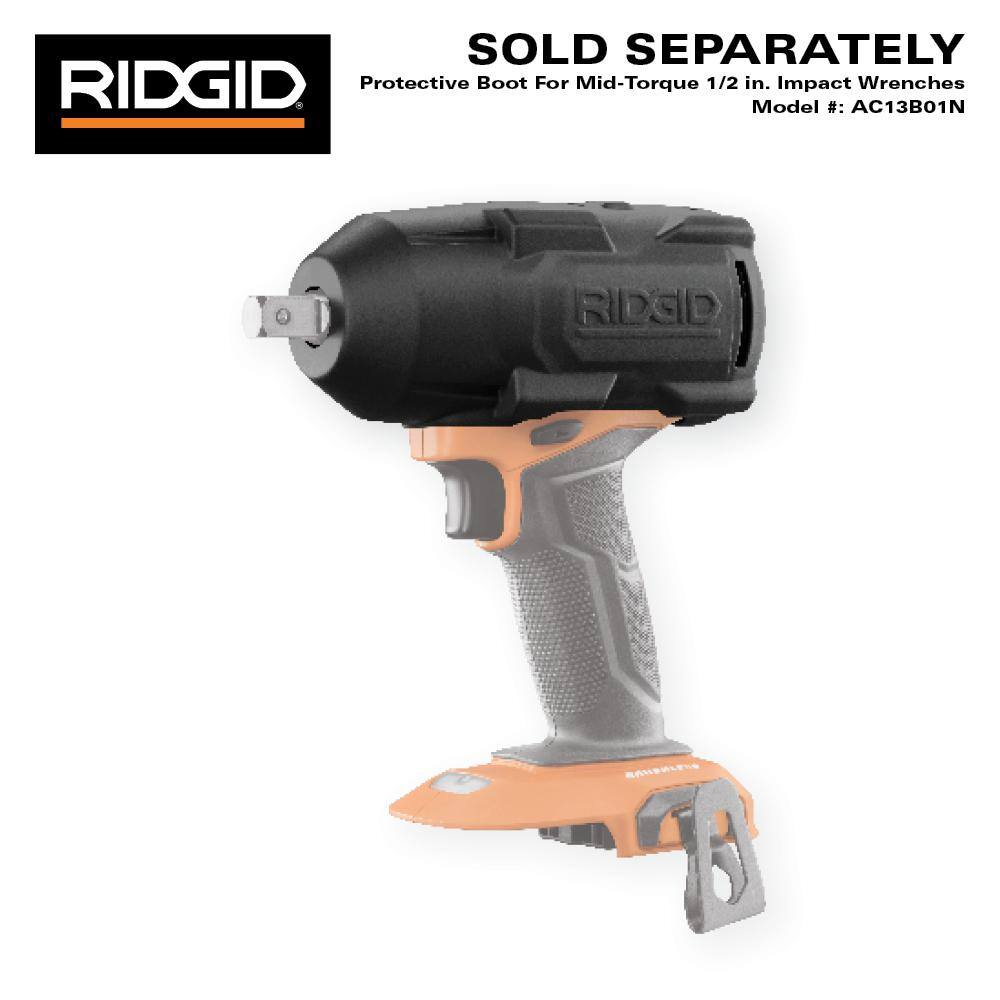 RIDGID 18V Brushless Cordless 2-Tool Combo Kit with High-Torque and Mid-Torque Impact Wrenches (Tools Only) R86212B-R86012B